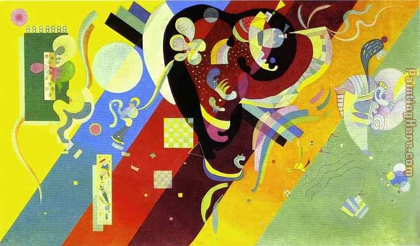 Composition LX painting - Wassily Kandinsky Composition LX art painting